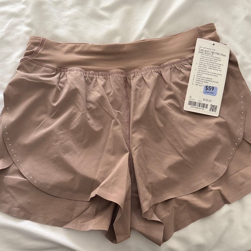 Lululemon Athletica Fast & Free HighRise Split Shorts